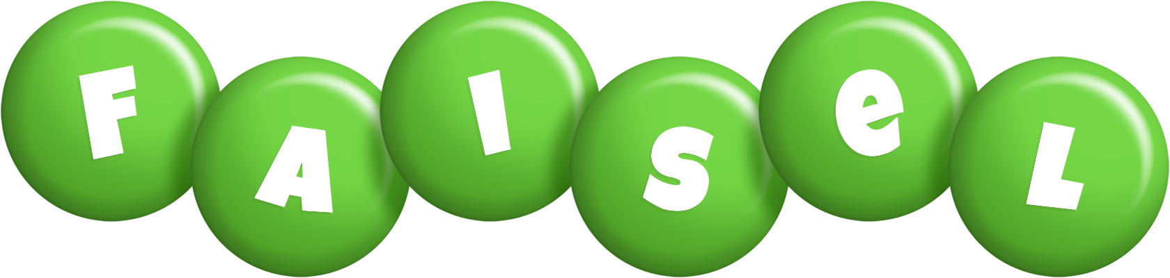 Faisel candy-green logo