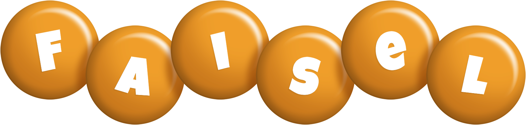 Faisel candy-orange logo