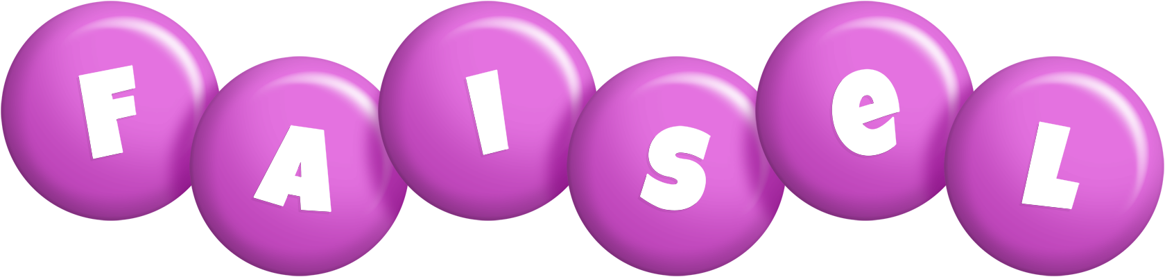 Faisel candy-purple logo