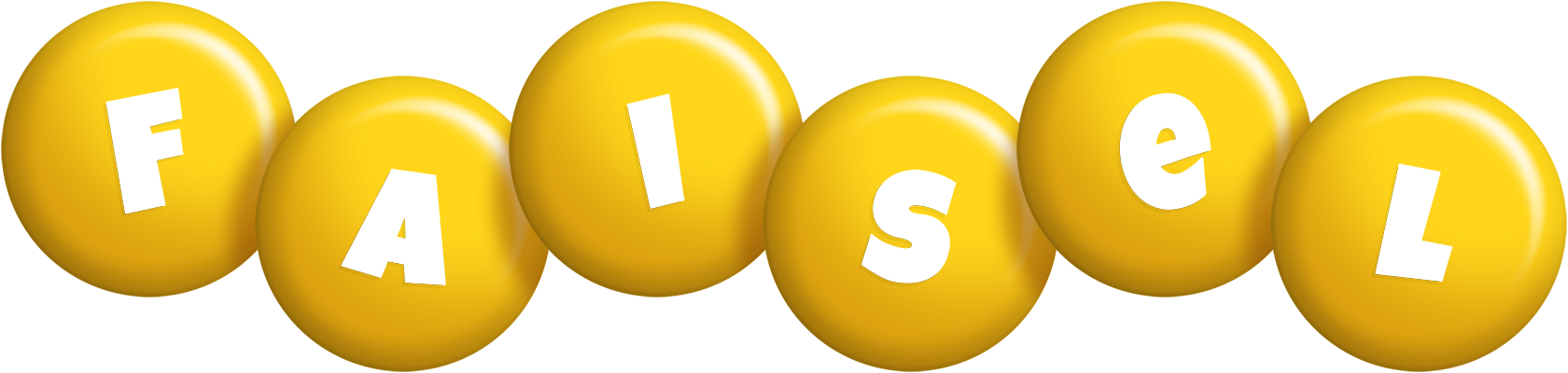 Faisel candy-yellow logo