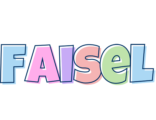 Faisel pastel logo