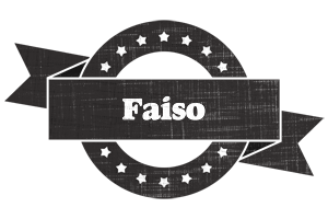 Faiso grunge logo