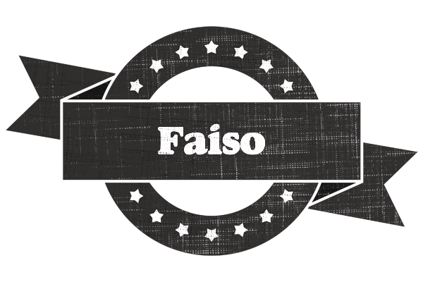 Faiso grunge logo