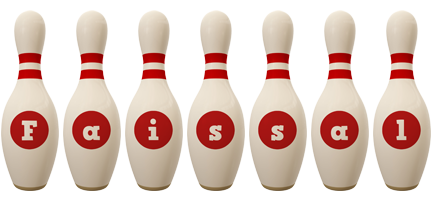 Faissal bowling-pin logo