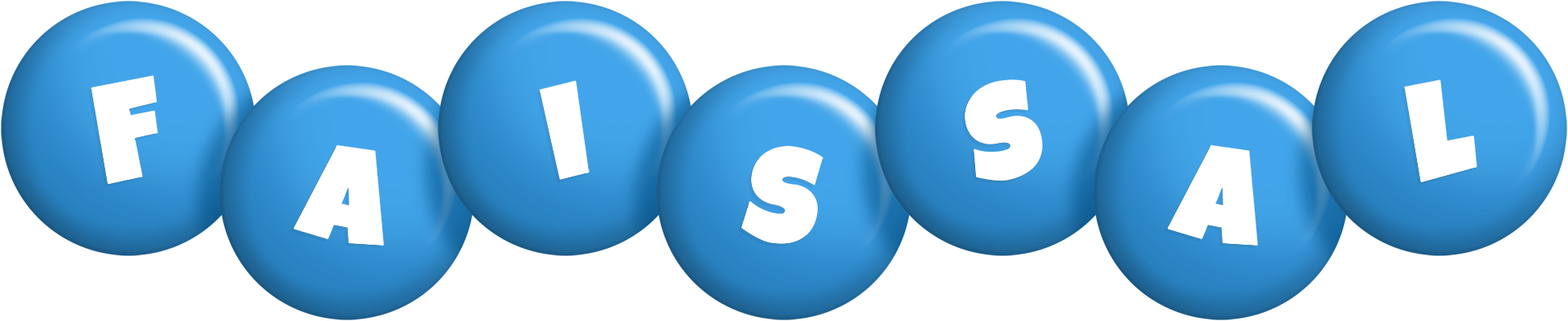 Faissal candy-blue logo