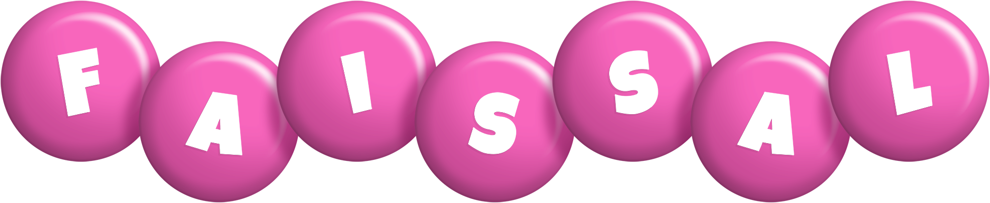Faissal candy-pink logo