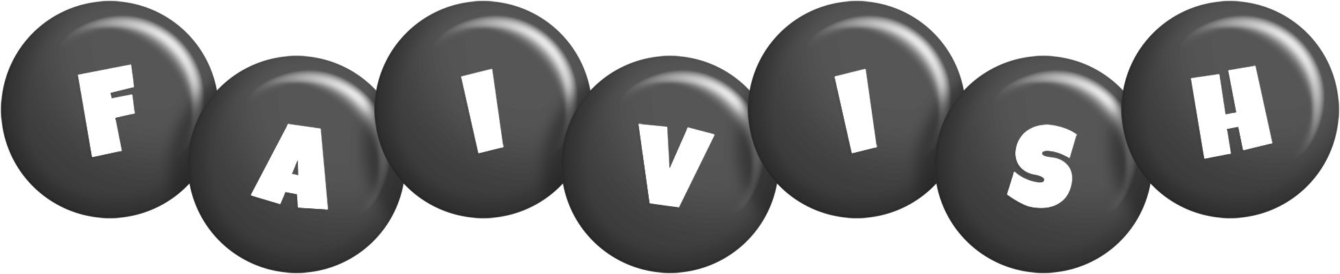 Faivish candy-black logo
