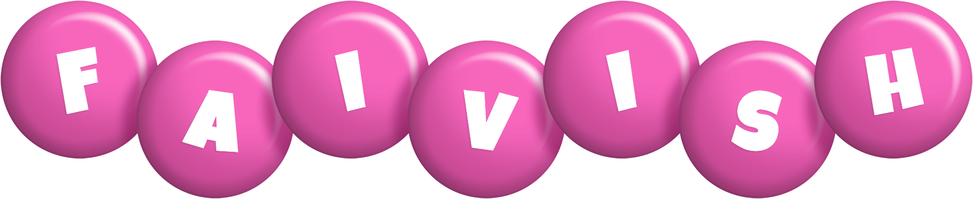 Faivish candy-pink logo