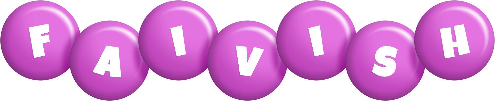 Faivish candy-purple logo