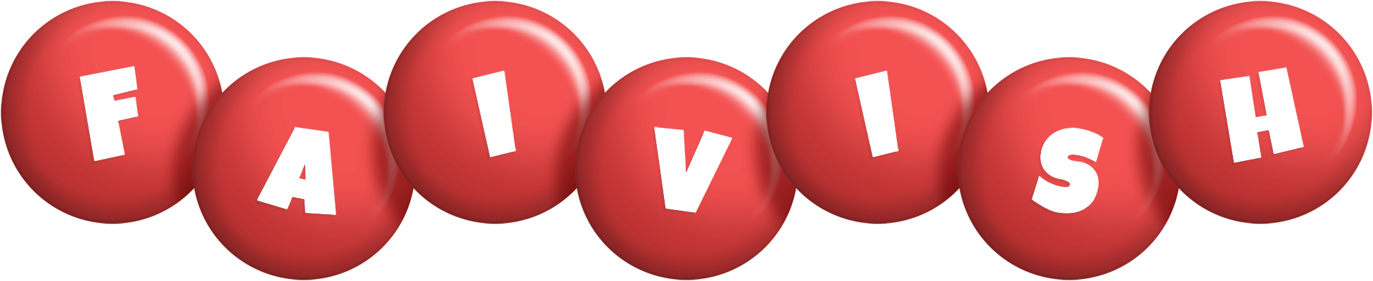 Faivish candy-red logo
