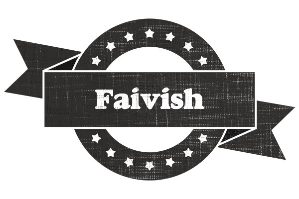Faivish grunge logo