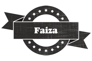 Faiza grunge logo