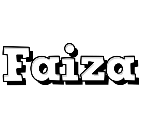 Faiza snowing logo