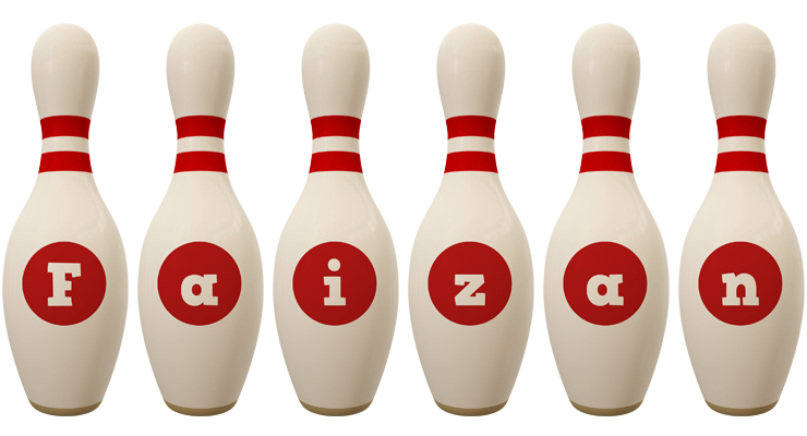 Faizan bowling-pin logo