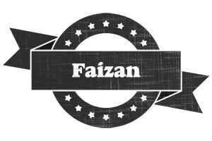 Faizan grunge logo