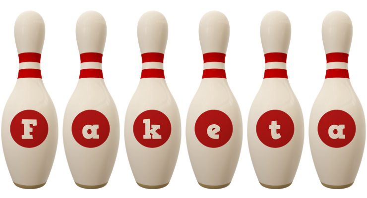 Faketa bowling-pin logo