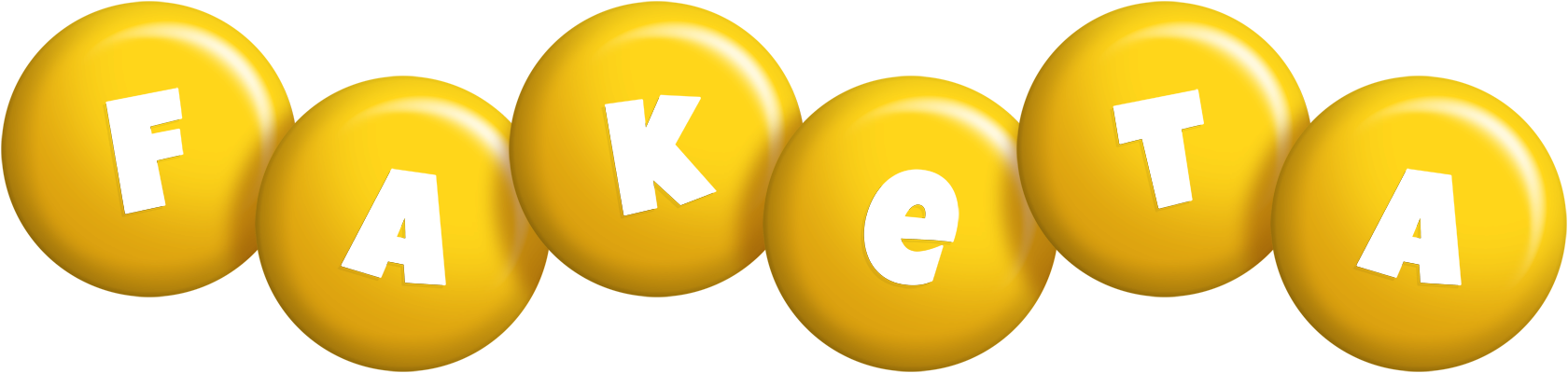 Faketa candy-yellow logo