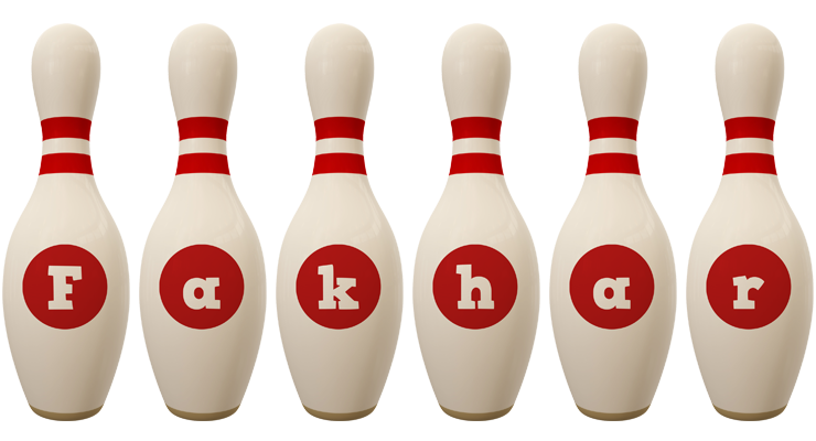 Fakhar bowling-pin logo