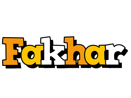 Fakhar cartoon logo