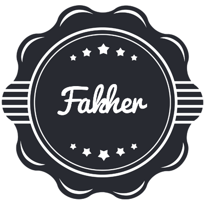 Fakher badge logo