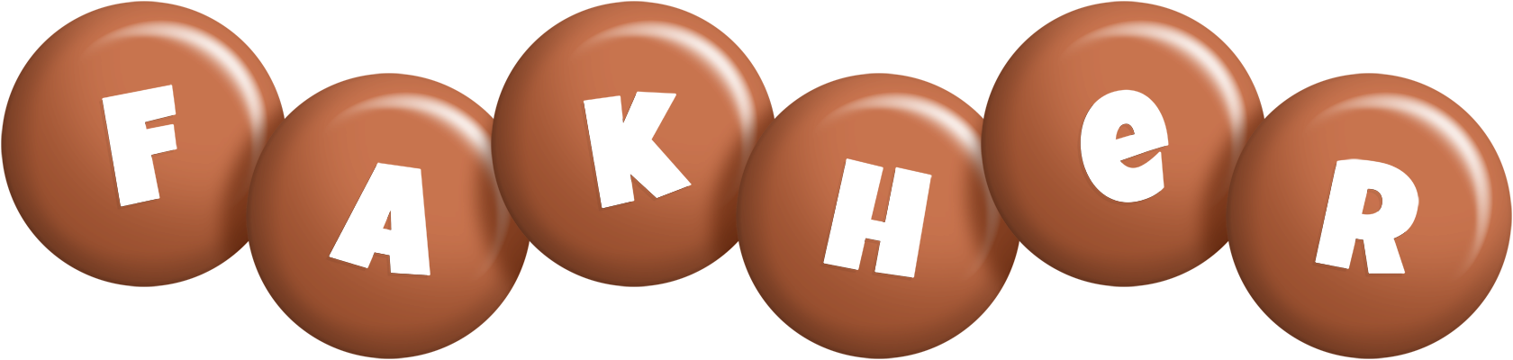 Fakher candy-brown logo
