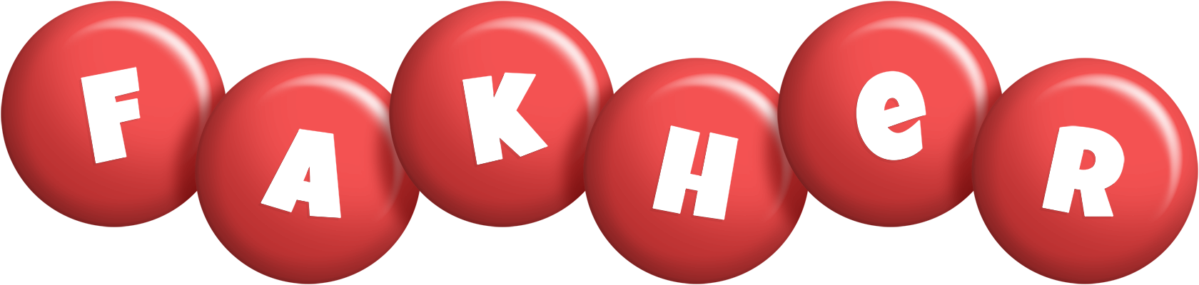 Fakher candy-red logo