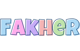 Fakher pastel logo