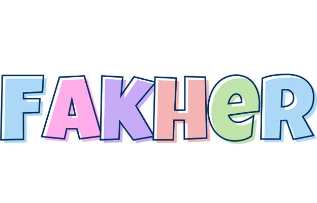 Fakher pastel logo