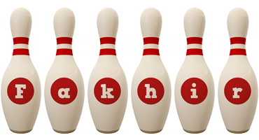 Fakhir bowling-pin logo