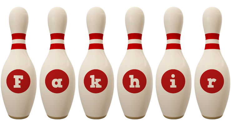 Fakhir bowling-pin logo