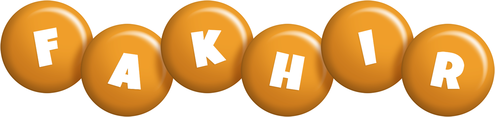 Fakhir candy-orange logo