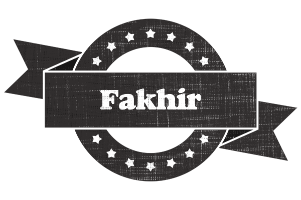 Fakhir grunge logo