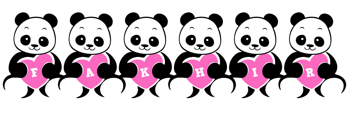 Fakhir love-panda logo