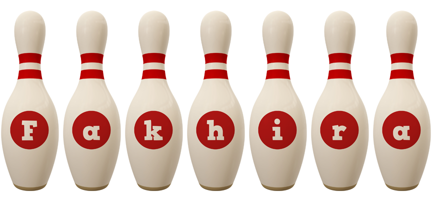 Fakhira bowling-pin logo