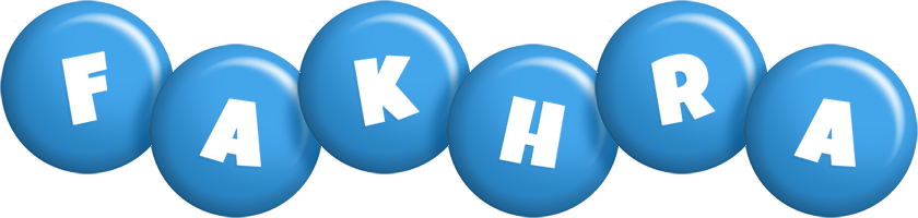 Fakhra candy-blue logo