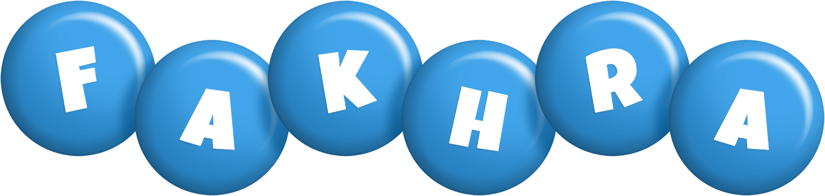 Fakhra candy-blue logo
