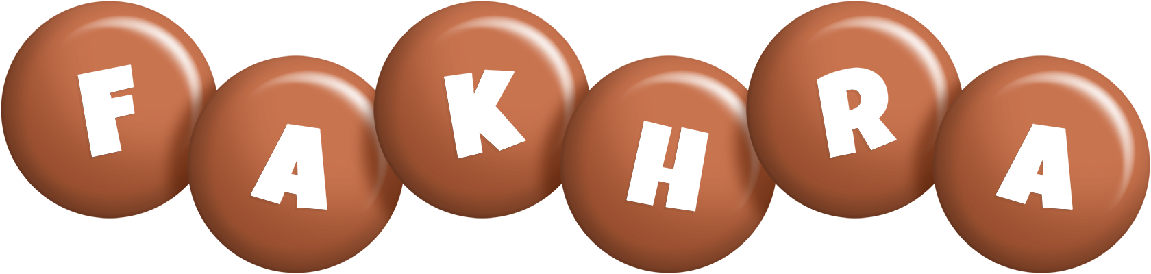 Fakhra candy-brown logo