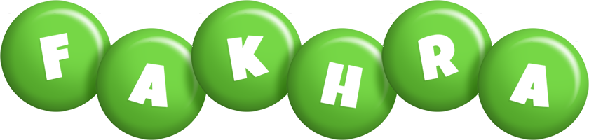 Fakhra candy-green logo