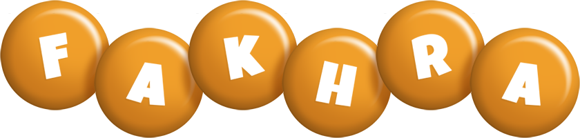 Fakhra candy-orange logo