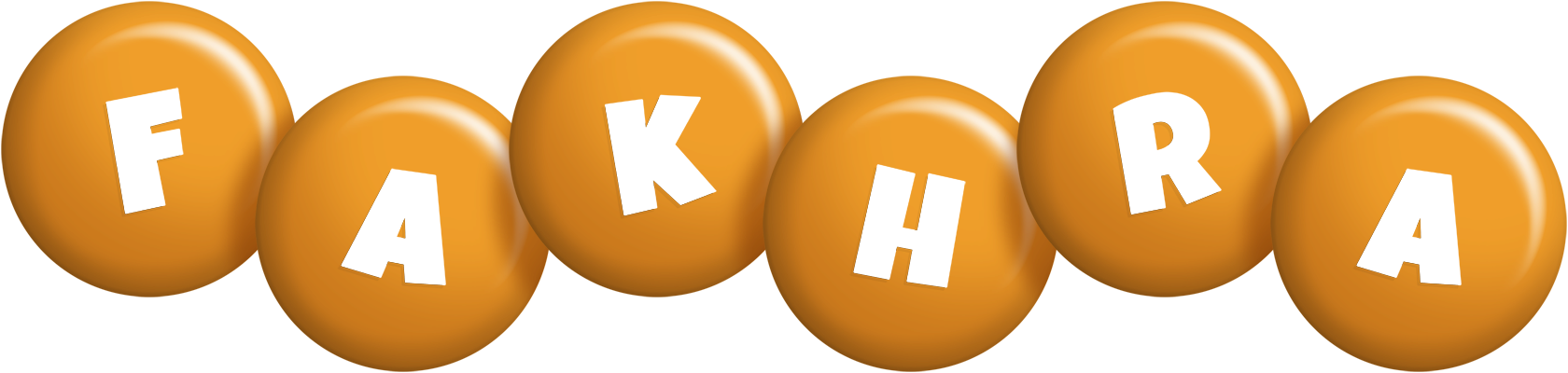 Fakhra candy-orange logo
