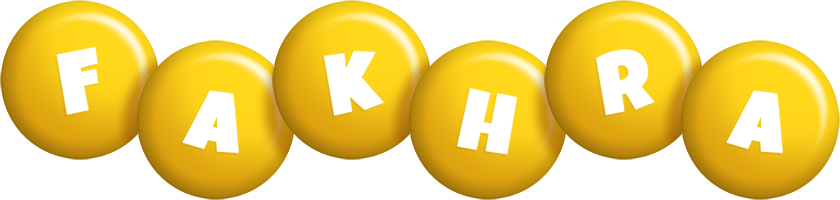 Fakhra candy-yellow logo