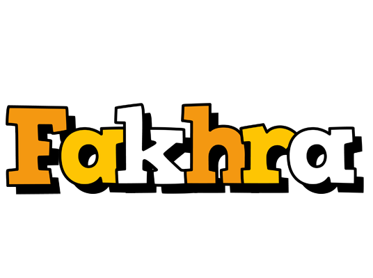 Fakhra cartoon logo