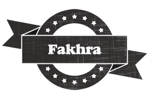 Fakhra grunge logo