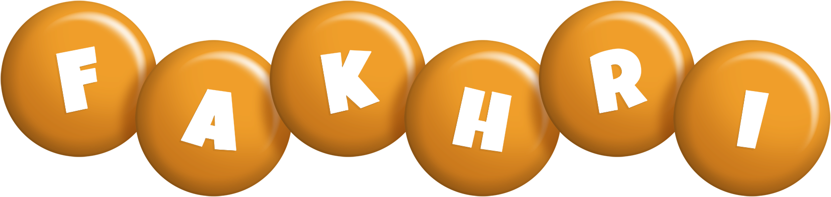 Fakhri candy-orange logo