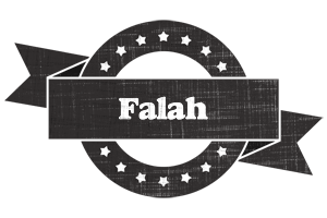 Falah grunge logo