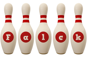 Falck bowling-pin logo