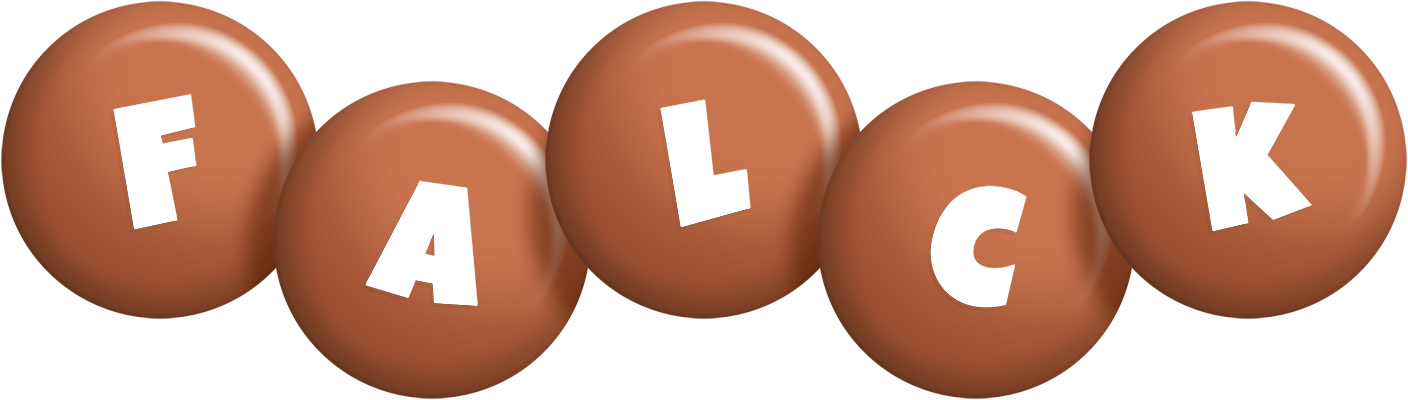 Falck candy-brown logo