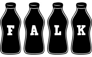 Falk bottle logo