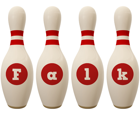 Falk bowling-pin logo