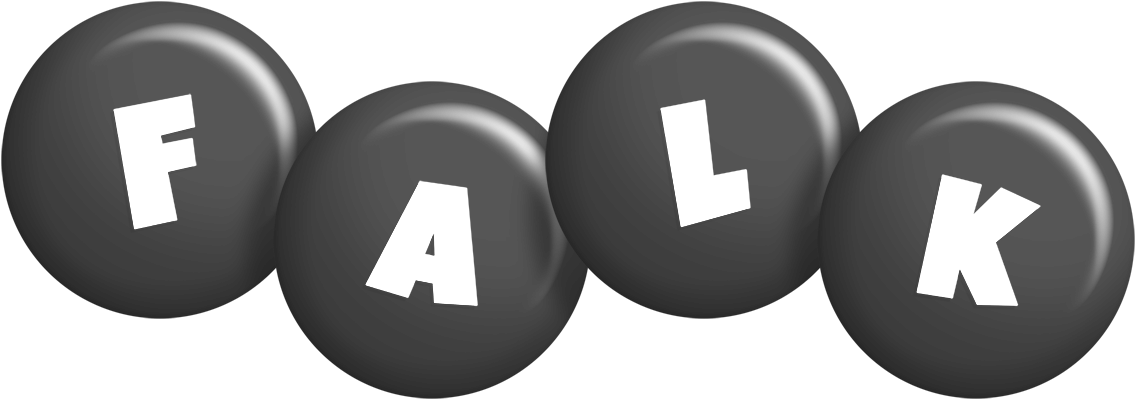 Falk candy-black logo